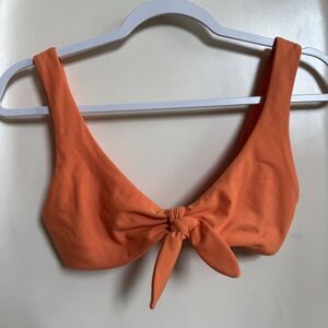 Hollister Orange Tie Bikini Top Size XS